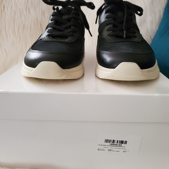 NEW Everlane The Trainer Black Leather Sneakers - Picture 8 of 12